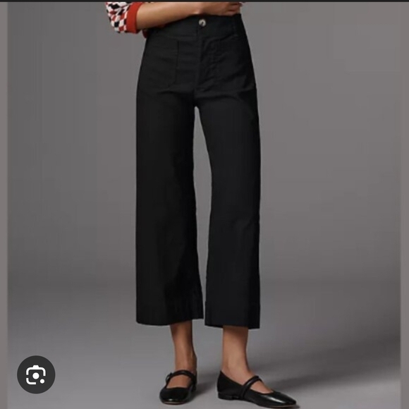 Maeve Pants - Maeve Anthropologie Colette Classic Black Wide Leg Trousers Sz 18